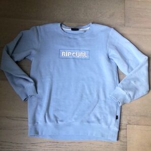 Rip curl powder blue sweatshirt 14 L kids size S women’s